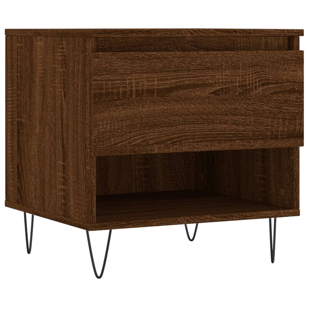 VidaXL Salontafel 50x46x50 cm bewerkt hout bruineikenkleurig