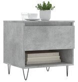 VidaXL Salontafel 50x46x50 cm bewerkt hout betongrijs