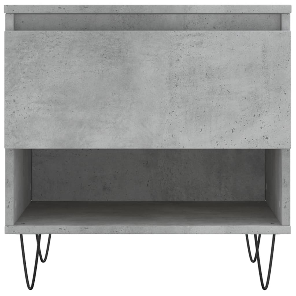 VidaXL Salontafel 50x46x50 cm bewerkt hout betongrijs