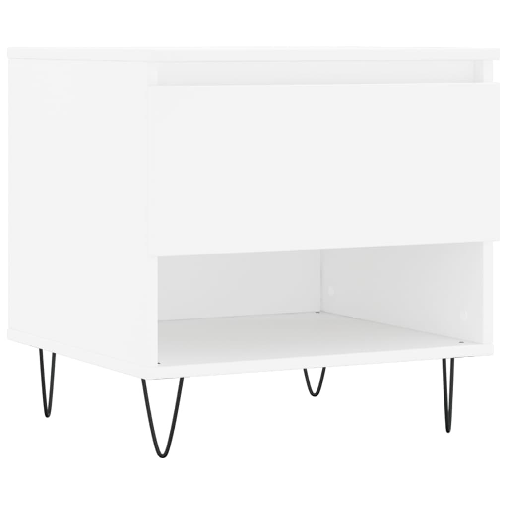 VidaXL Salontafels 2 st 50x46x50 cm bewerkt hout wit