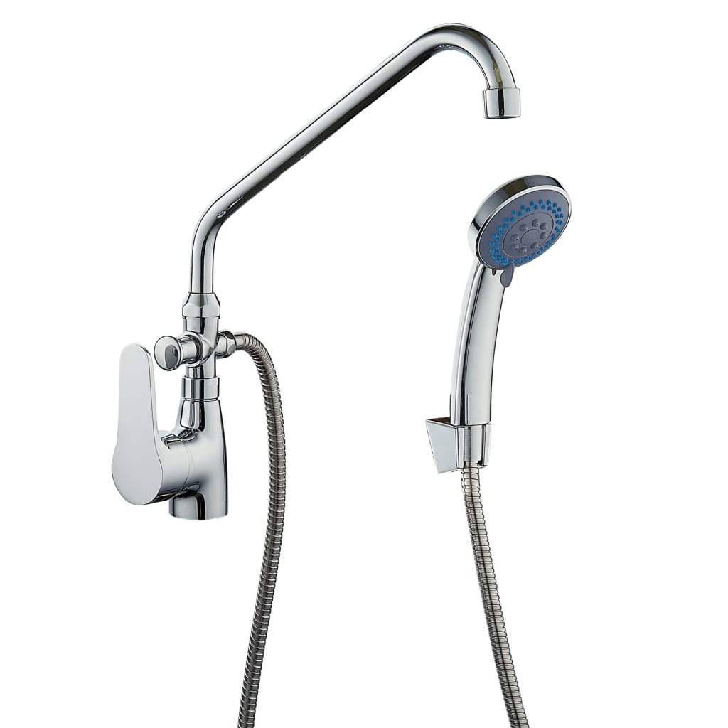 VidaXL Badmengkraanset SPEED II chroomkleurig