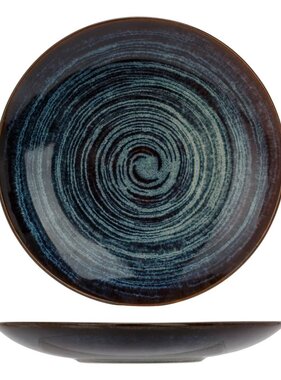 vidaXL Dessertbord Atlantis 6 st cirkelpatroon Ø21,5 cm blauw