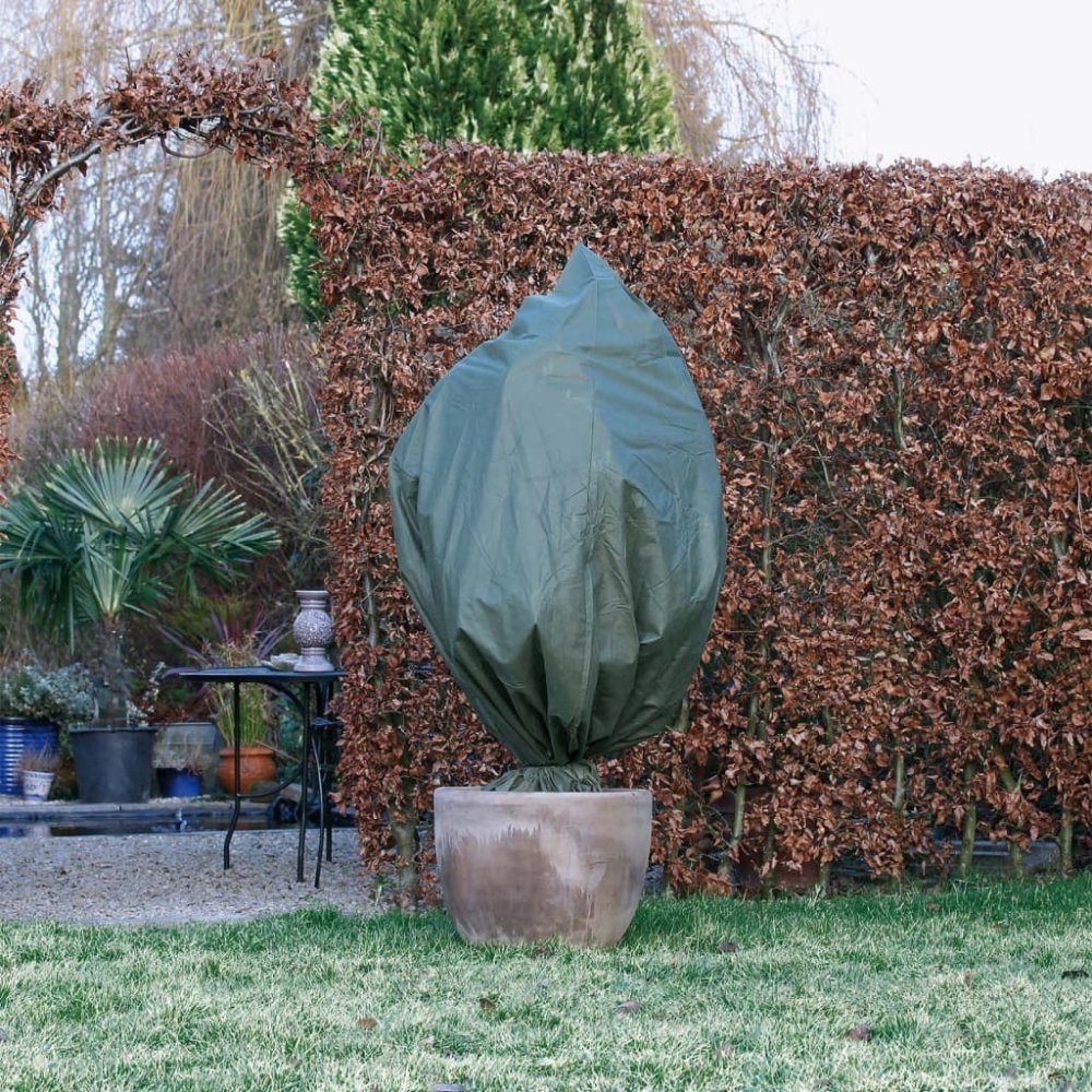 vidaXL Wintervliesdoekhoezen 3 st 50 g/m² 100x50 cm groen