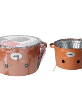 vidaXL Barbecue emmer met 2 handvatten 34,5 cm matoranje