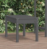 VidaXL Tuinbank 80x44x45 cm massief grenenhout grijs