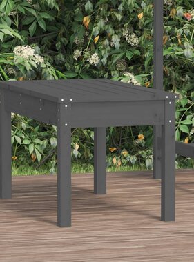 VidaXL Tuinbank 80x44x45 cm massief grenenhout grijs