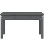 VidaXL Tuinbank 80x44x45 cm massief grenenhout grijs