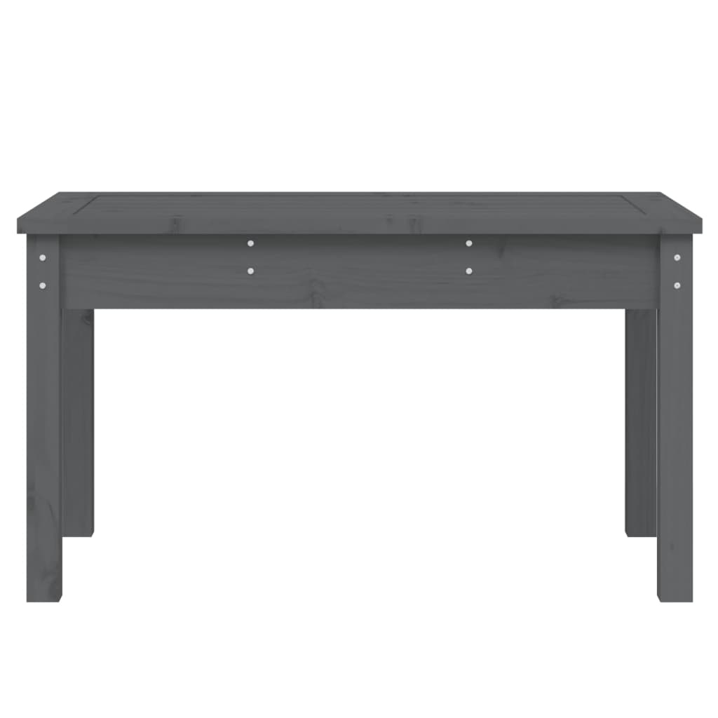 VidaXL Tuinbank 80x44x45 cm massief grenenhout grijs