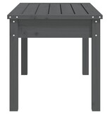 VidaXL Tuinbank 80x44x45 cm massief grenenhout grijs