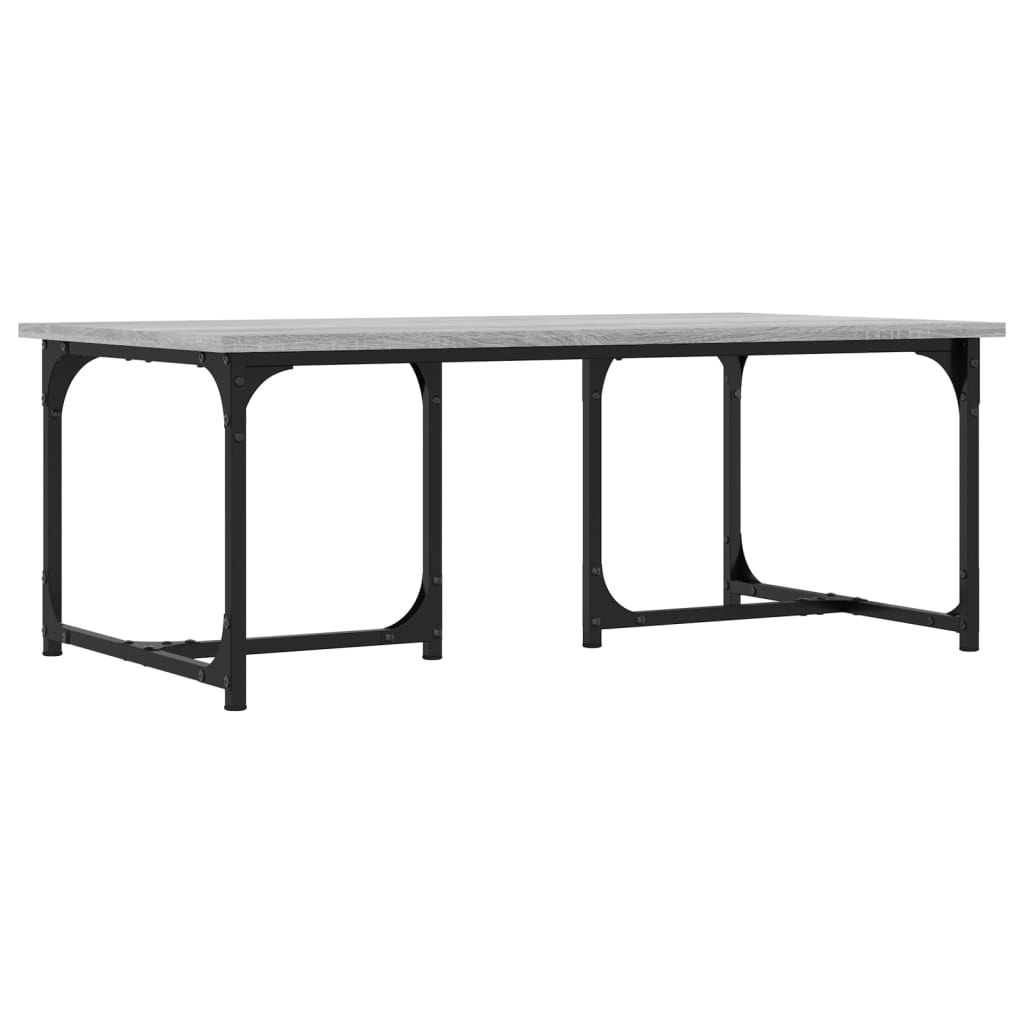 VidaXL Salontafel 90x50x35 cm bewerkt hout grijs sonoma eikenkleurig