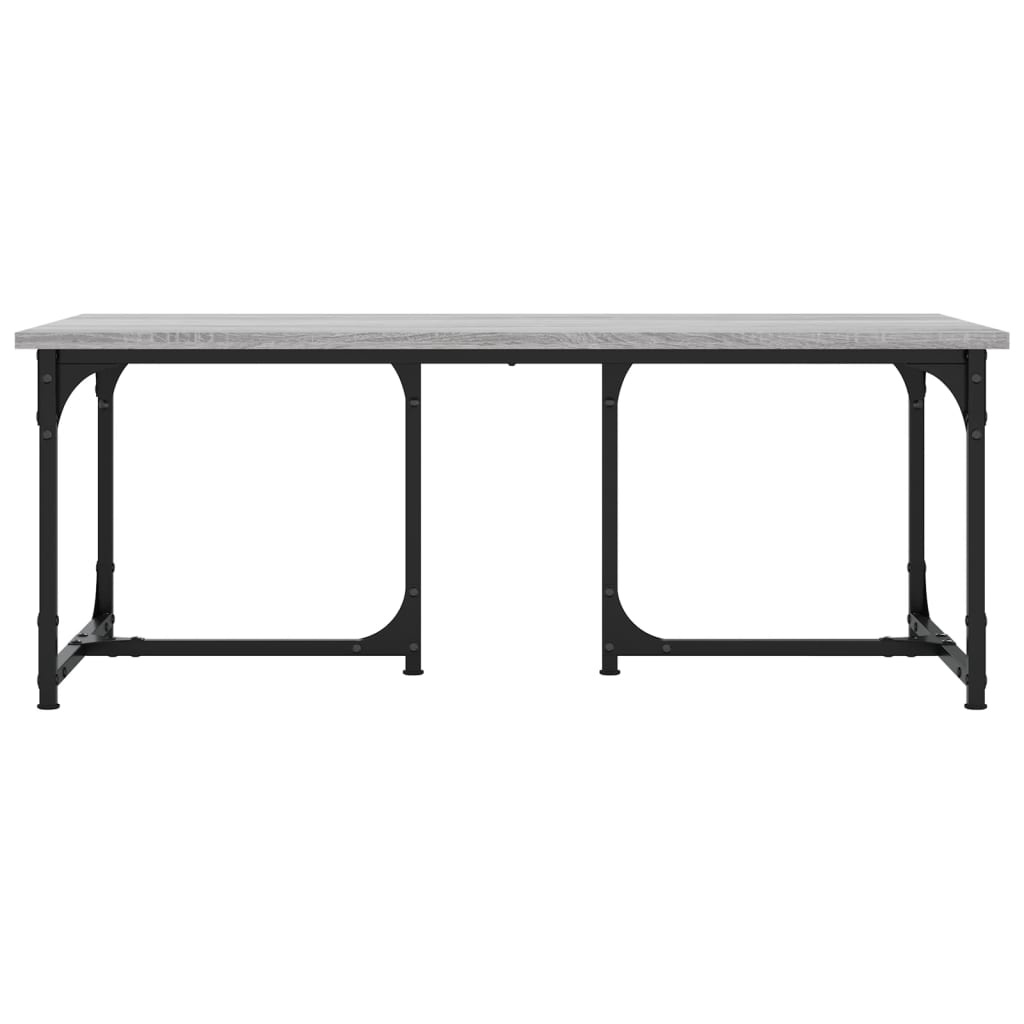 VidaXL Salontafel 90x50x35 cm bewerkt hout grijs sonoma eikenkleurig