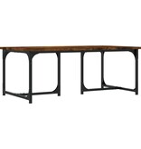 VidaXL Salontafel 90x50x35 cm bewerkt hout gerookt eikenkleurig