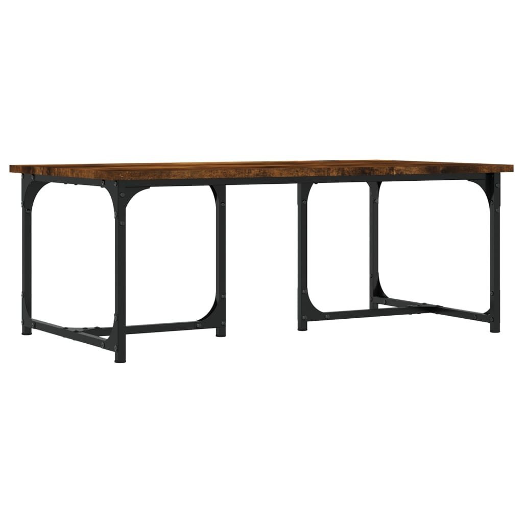 VidaXL Salontafel 90x50x35 cm bewerkt hout gerookt eikenkleurig