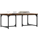 VidaXL Salontafel 90x50x35 cm bewerkt hout gerookt eikenkleurig