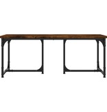 VidaXL Salontafel 90x50x35 cm bewerkt hout gerookt eikenkleurig