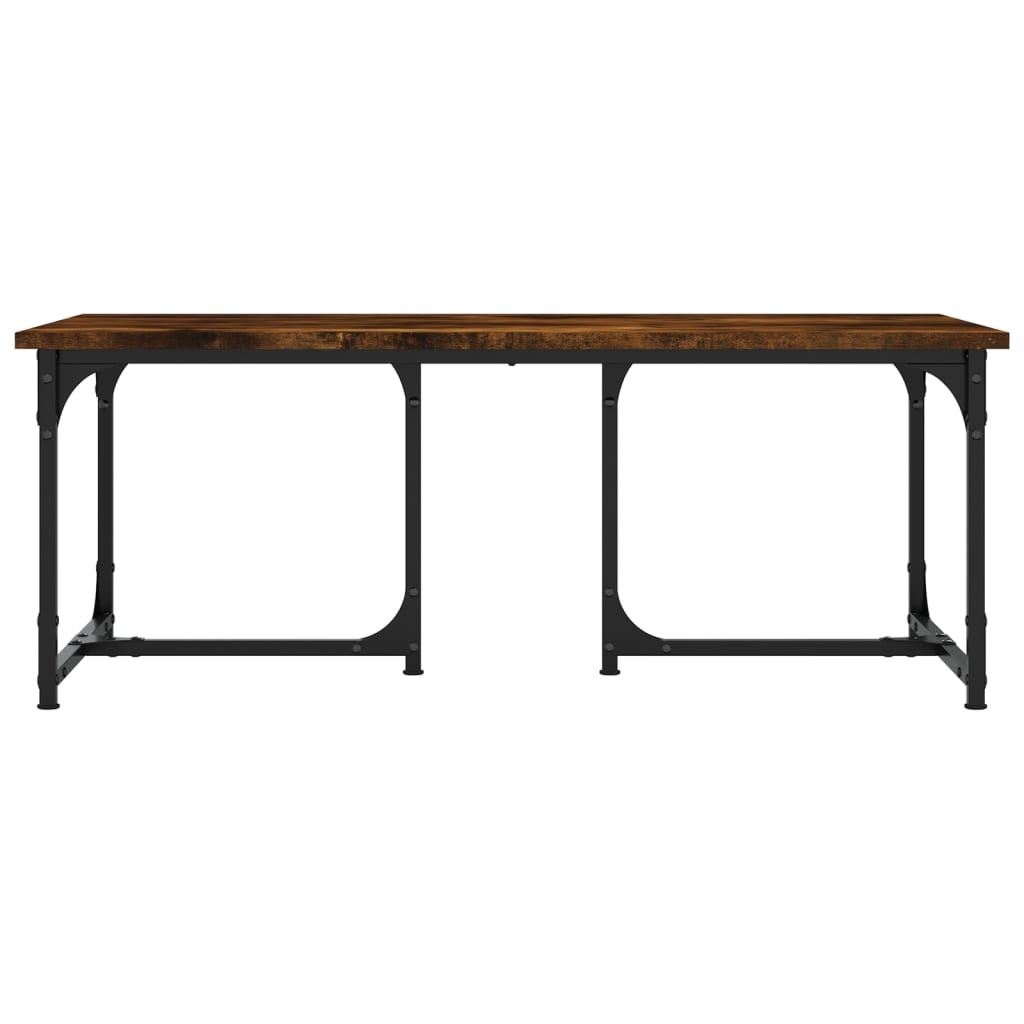 VidaXL Salontafel 90x50x35 cm bewerkt hout gerookt eikenkleurig