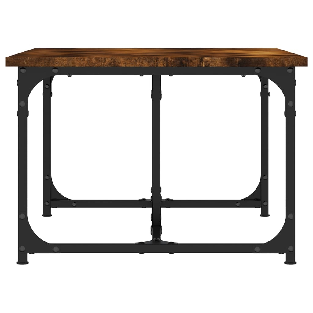VidaXL Salontafel 90x50x35 cm bewerkt hout gerookt eikenkleurig