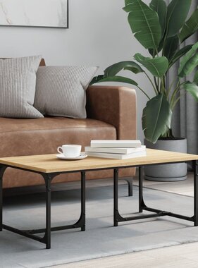 VidaXL Salontafel 90x50x35 cm bewerkt hout sonoma eikenkleurig