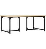 VidaXL Salontafel 90x50x35 cm bewerkt hout sonoma eikenkleurig