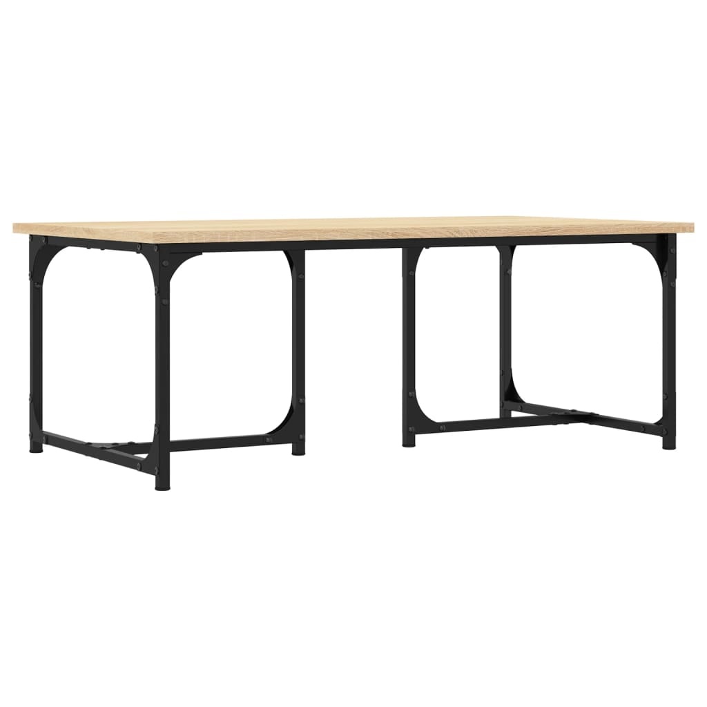 VidaXL Salontafel 90x50x35 cm bewerkt hout sonoma eikenkleurig
