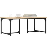 VidaXL Salontafel 90x50x35 cm bewerkt hout sonoma eikenkleurig
