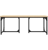 VidaXL Salontafel 90x50x35 cm bewerkt hout sonoma eikenkleurig