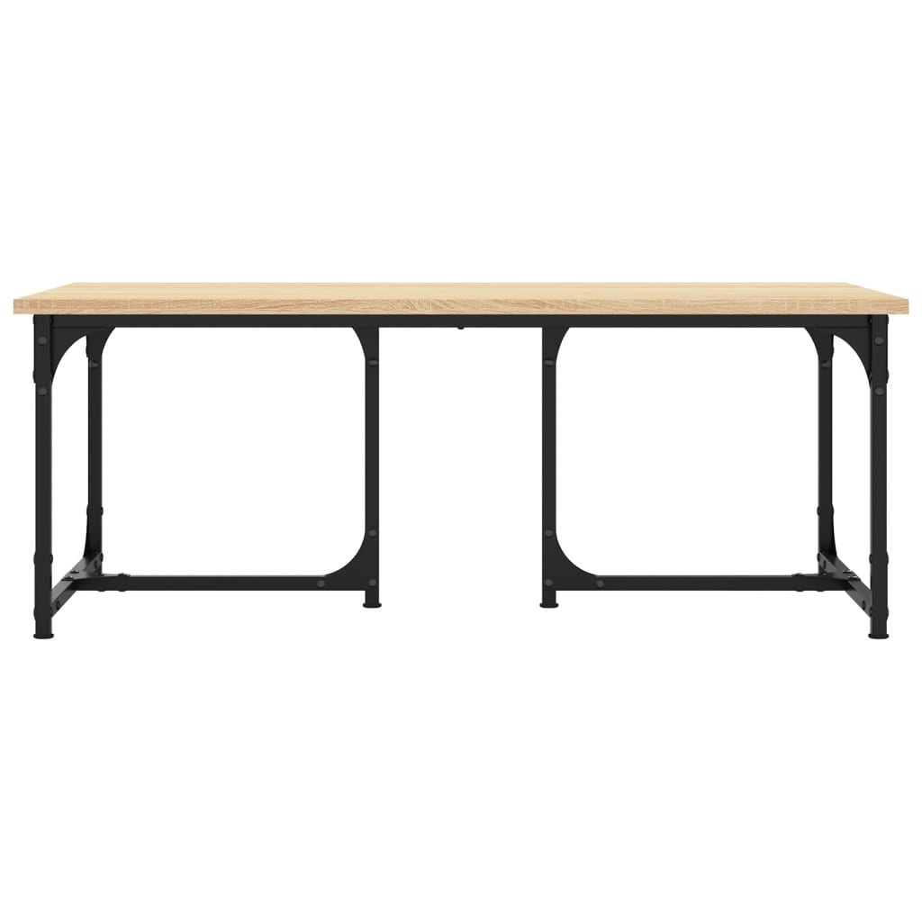 VidaXL Salontafel 90x50x35 cm bewerkt hout sonoma eikenkleurig