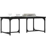 VidaXL Salontafel 90x50x35 cm bewerkt hout zwart