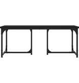 VidaXL Salontafel 90x50x35 cm bewerkt hout zwart