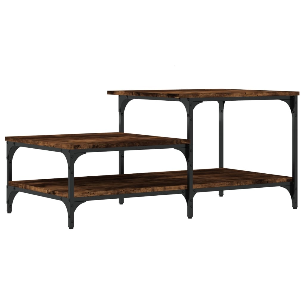 VidaXL Salontafel 100x50,5x45 cm bewerkt hout gerookt eikenkleurig