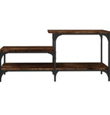 VidaXL Salontafel 100x50,5x45 cm bewerkt hout gerookt eikenkleurig