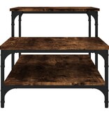 VidaXL Salontafel 100x50,5x45 cm bewerkt hout gerookt eikenkleurig