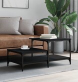VidaXL Salontafel 100x50,5x45 cm bewerkt hout zwart