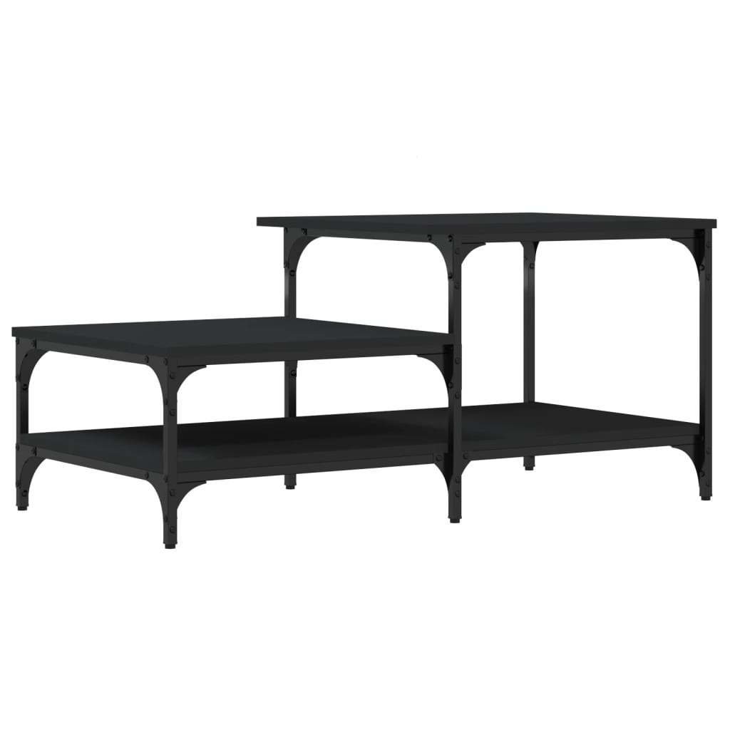 VidaXL Salontafel 100x50,5x45 cm bewerkt hout zwart