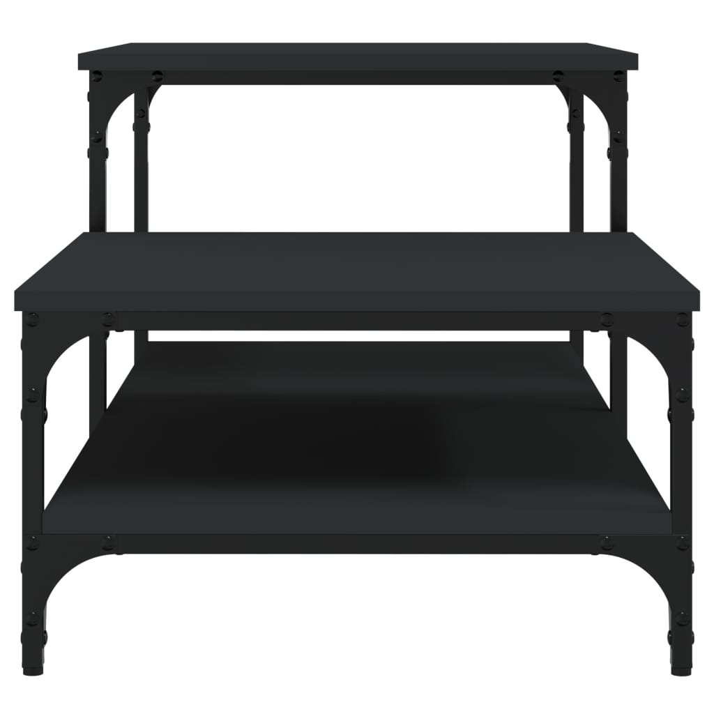 VidaXL Salontafel 100x50,5x45 cm bewerkt hout zwart