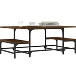 VidaXL Salontafel 100x50,5x40 cm bewerkt hout bruineikenkleurig