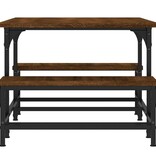 VidaXL Salontafel 100x50,5x40 cm bewerkt hout bruineikenkleurig