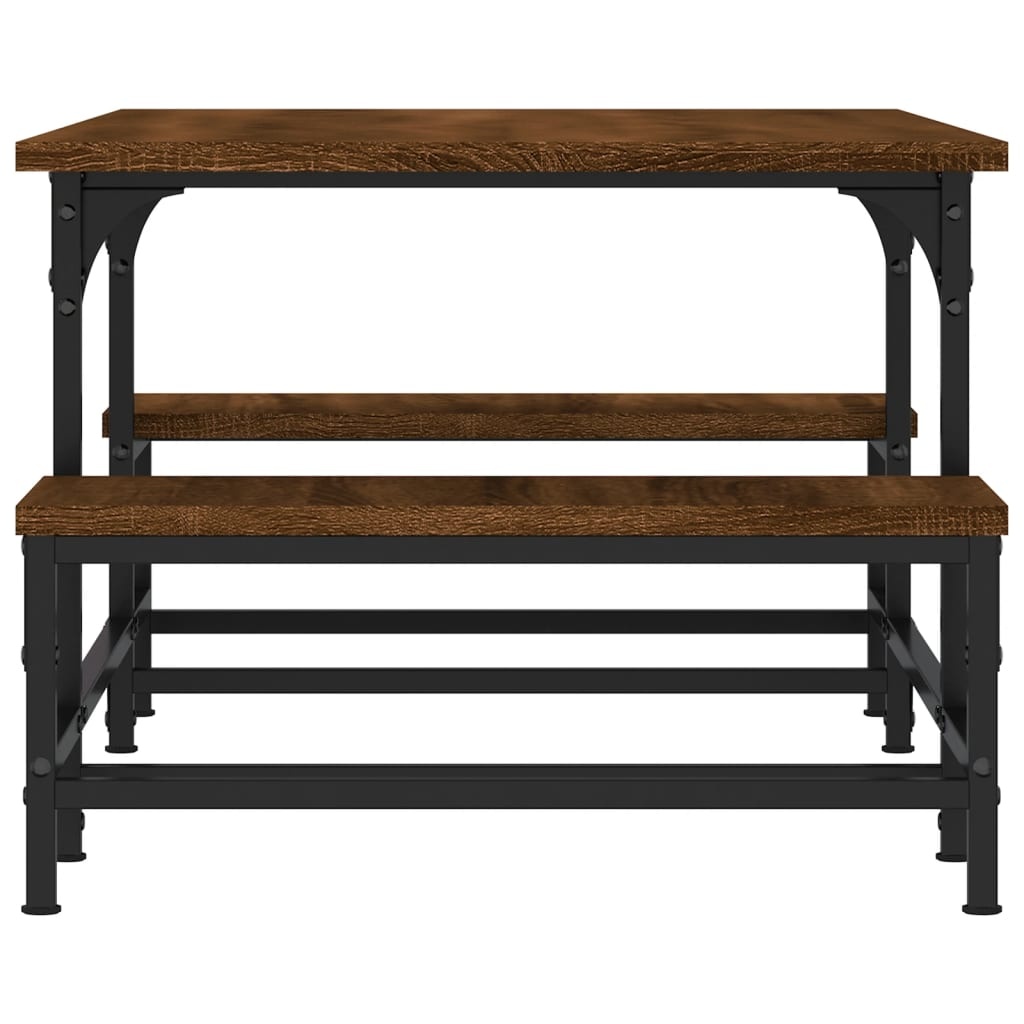 VidaXL Salontafel 100x50,5x40 cm bewerkt hout bruineikenkleurig