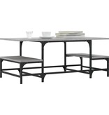 VidaXL Salontafel 100x50,5x40 cm bewerkt hout grijs sonoma