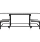 VidaXL Salontafel 100x50,5x40 cm bewerkt hout grijs sonoma