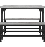 VidaXL Salontafel 100x50,5x40 cm bewerkt hout grijs sonoma