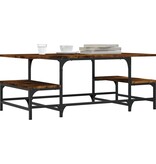 VidaXL Salontafel 100x50,5x40 cm bewerkt hout gerookt eikenkleurig