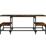 VidaXL Salontafel 100x50,5x40 cm bewerkt hout gerookt eikenkleurig