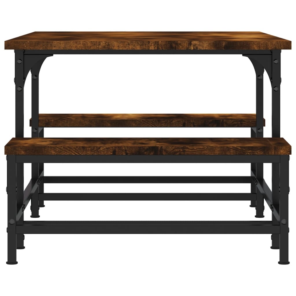 VidaXL Salontafel 100x50,5x40 cm bewerkt hout gerookt eikenkleurig