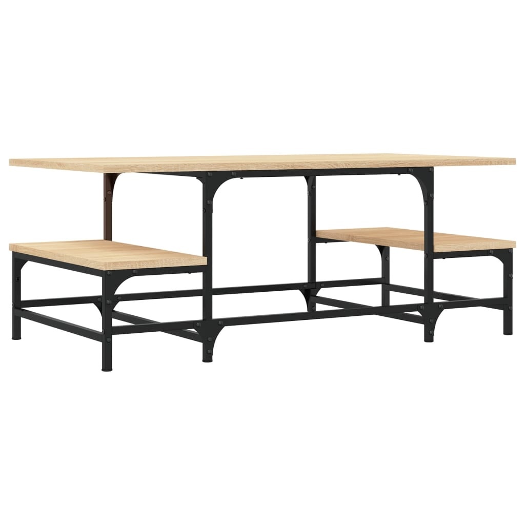 VidaXL Salontafel 100x50,5x40 cm bewerkt hout sonoma eikenkleurig