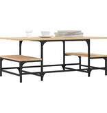 VidaXL Salontafel 100x50,5x40 cm bewerkt hout sonoma eikenkleurig