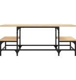 VidaXL Salontafel 100x50,5x40 cm bewerkt hout sonoma eikenkleurig