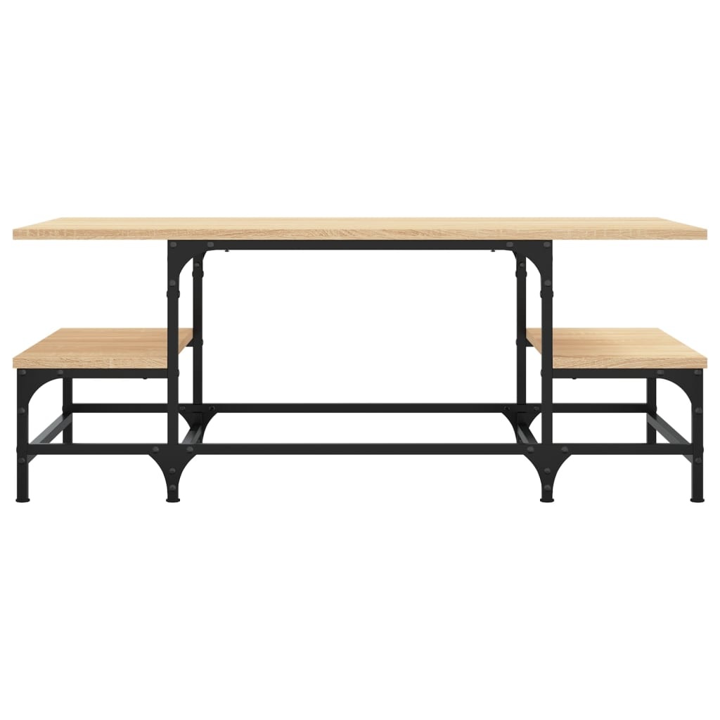 VidaXL Salontafel 100x50,5x40 cm bewerkt hout sonoma eikenkleurig
