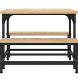 VidaXL Salontafel 100x50,5x40 cm bewerkt hout sonoma eikenkleurig