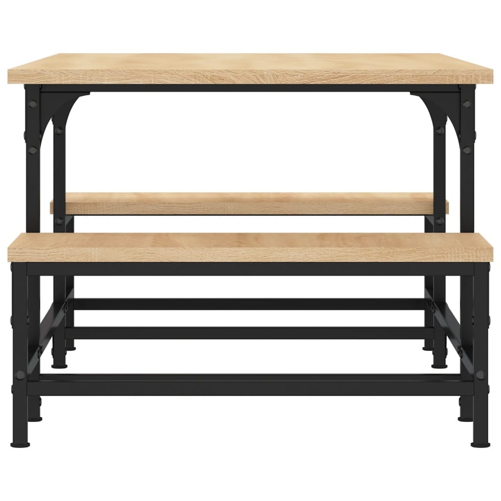 VidaXL Salontafel 100x50,5x40 cm bewerkt hout sonoma eikenkleurig